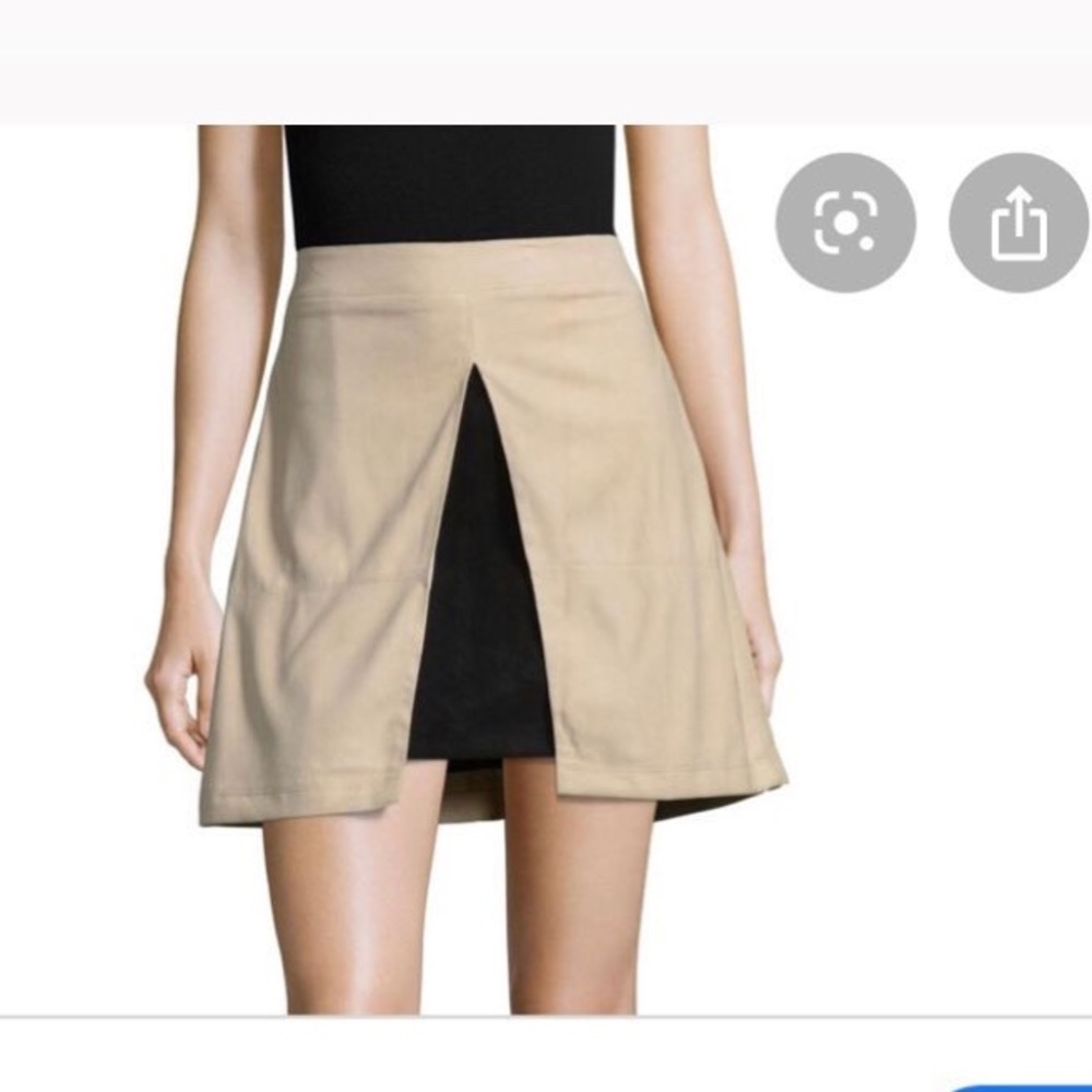 Alice + Olivia Goat Suede Skirt